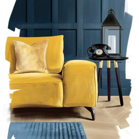 Интерьерный скетчинг