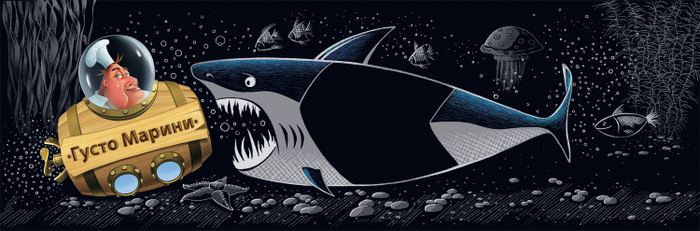 Селёдка. Иллюстрация для упаковки