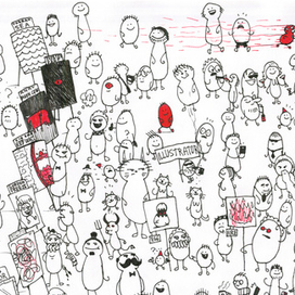 Чудики на сходке Иллюстраторов