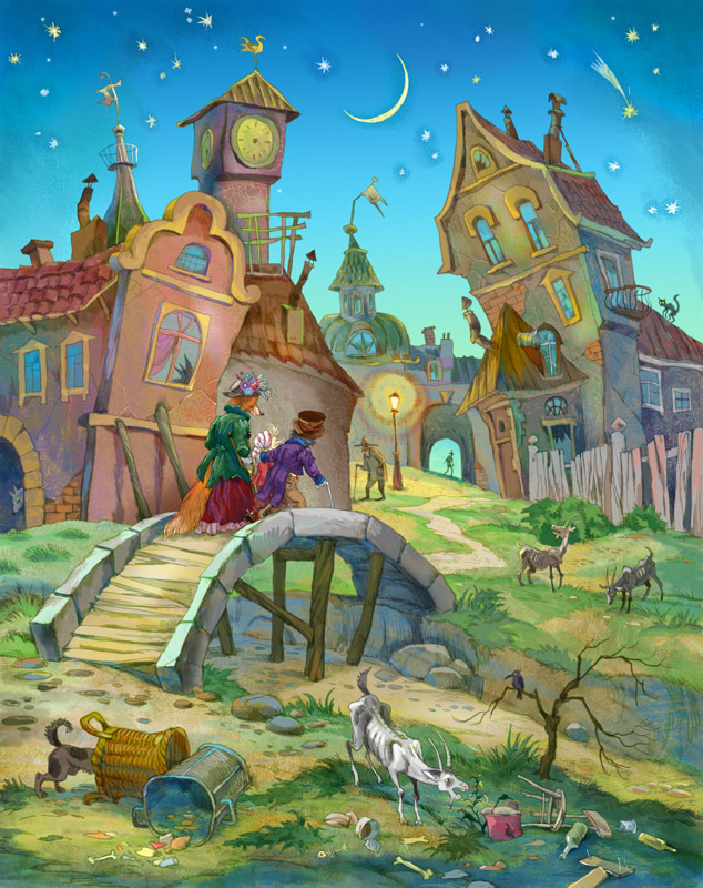 Ты не смотри,сынок,что тут разруха. С твоей ловкостью мигом олигархом станешь...