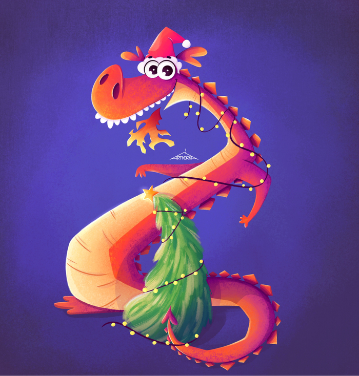 Новогодний дракон