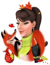 осень рыжая подруга