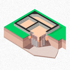 иллюстрация в изометрии для сайта строительной тематики