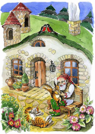 Гном построил новый дом