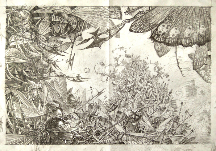 Саранча нападает...