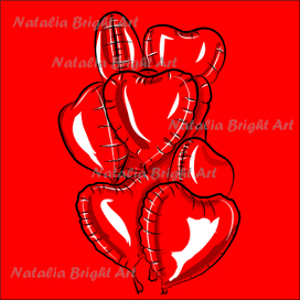 Шарики на 14 февраля