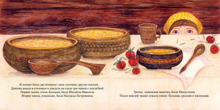 Иллюстрация для книги «Три медведя»