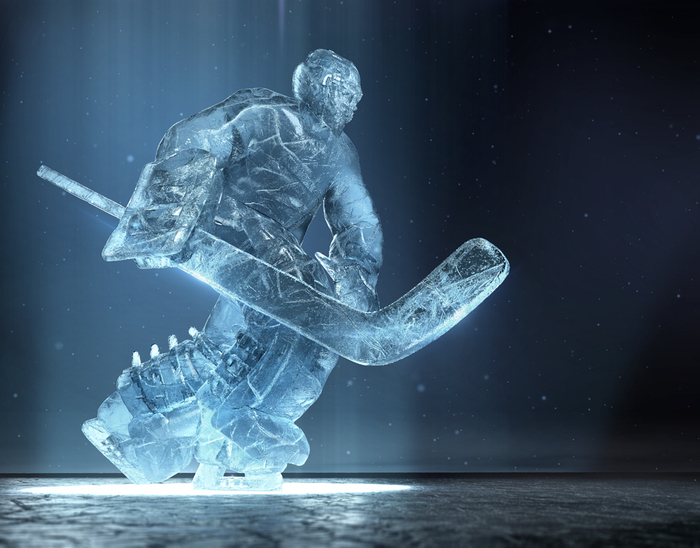 Ice goalie