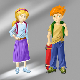 Персонажи к игре про школу