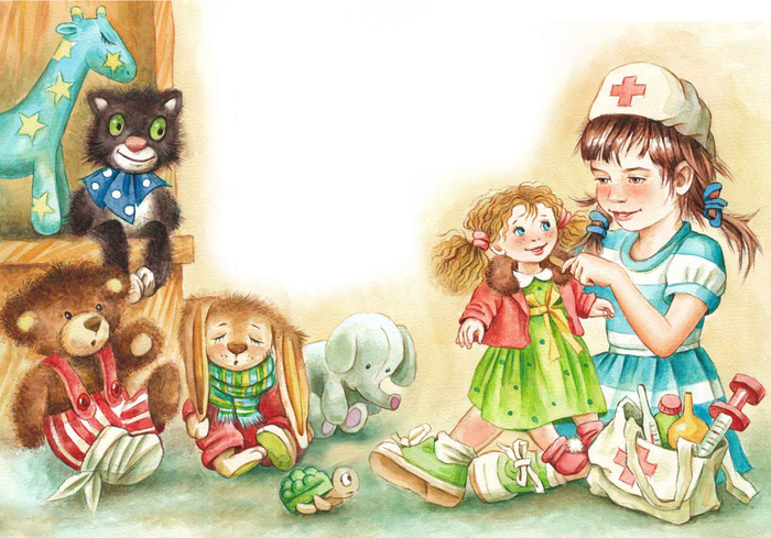 Врач. К детскому стихотворению.