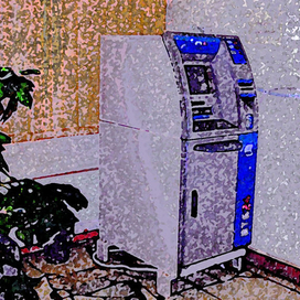 Композиция с банкоматом