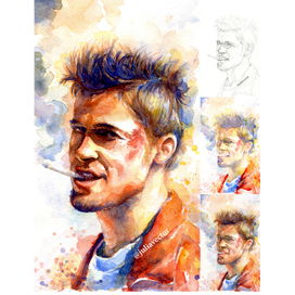 Тайлер из Бойцовского клуба. Брэд Питт.