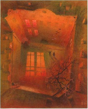 Вечерний дворик