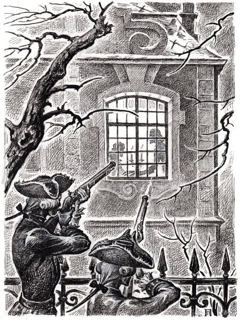 полосная илл. к  роману В. Пикуля ПЕРОМ И ШПАГОЙ (3)