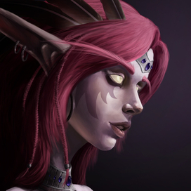 Портрет эльфийской женщины