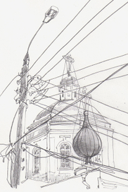 Старый храм в Тарусе