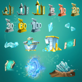 достижения и внутриигровая валюта (проект Star Patrol)