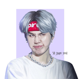 Suga art portrait