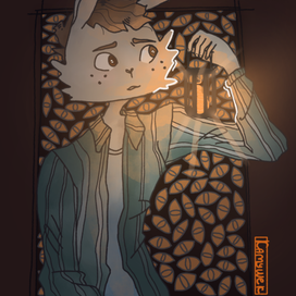 Хеллоуинская открытка