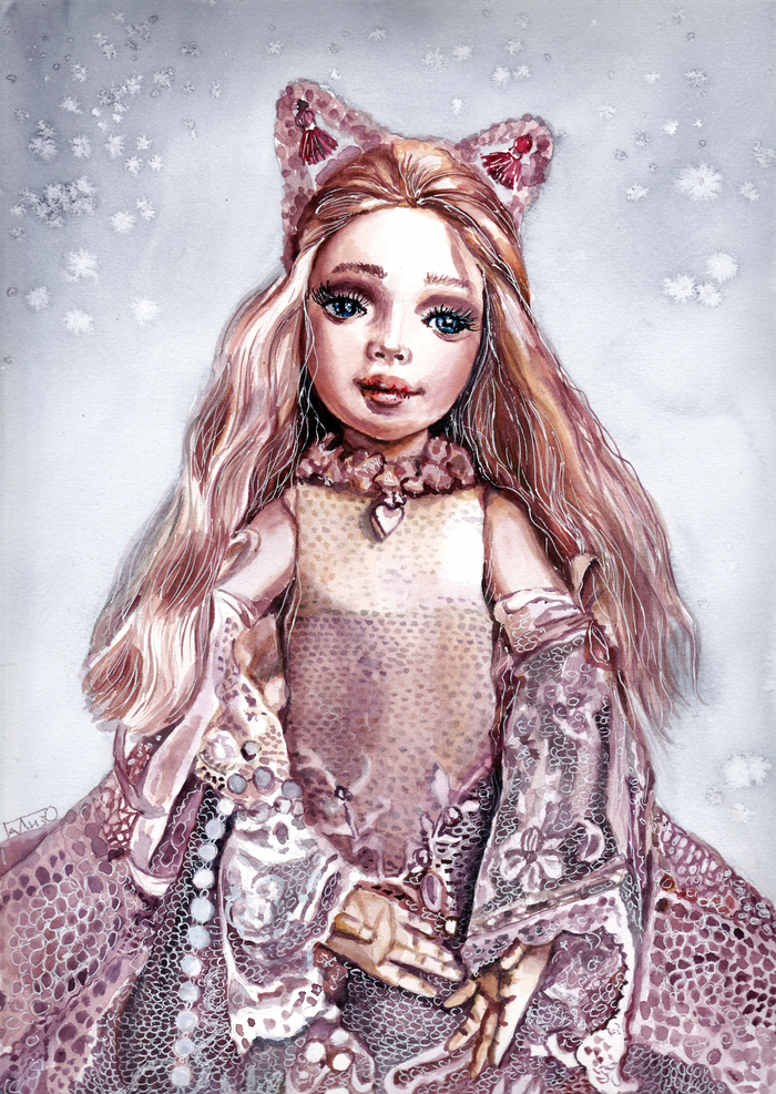 Иллюстрация с куклой 