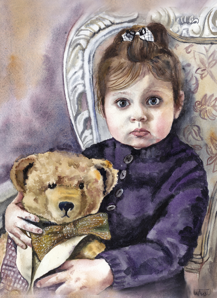 Девочка с мишкой