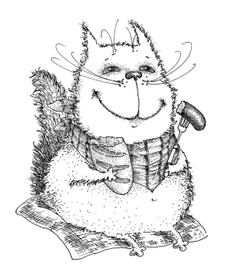 Просто довольный кот))