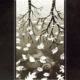 Копия работы М. Эшера Три мира 