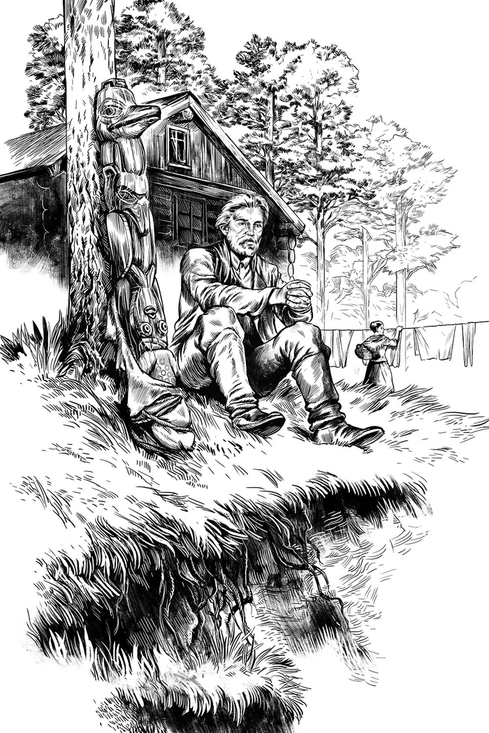 Иллюстрация к роману С.Н. Маркова "Юконский ворон"