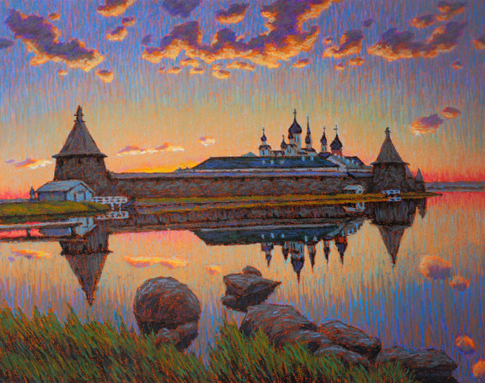 Соловецкий монастырь. Сумерки