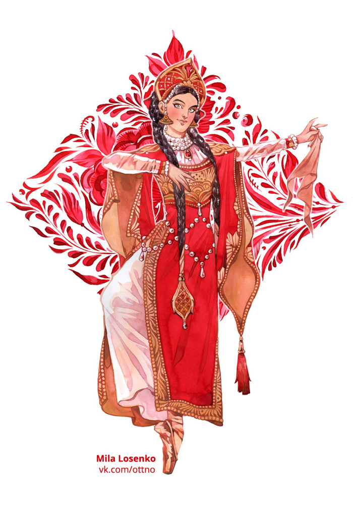 Красная Гжель