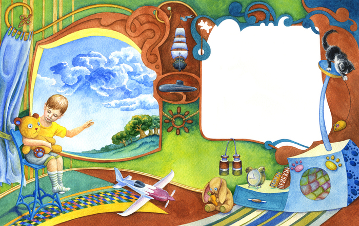 Посмотри-ка медвежонок, какие там облачка необычные:)