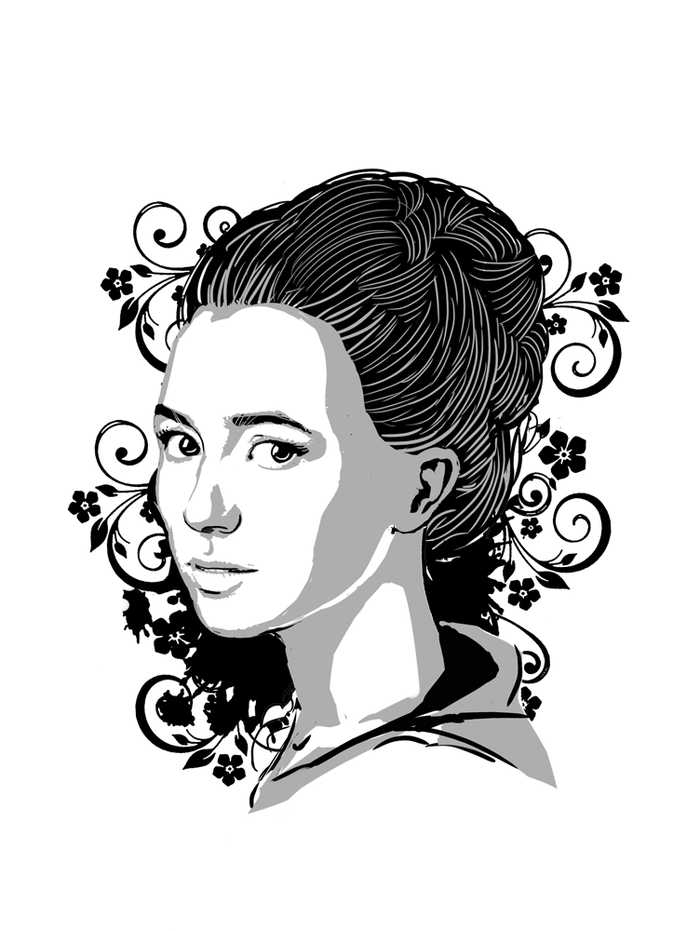 Портрет девушки блогера