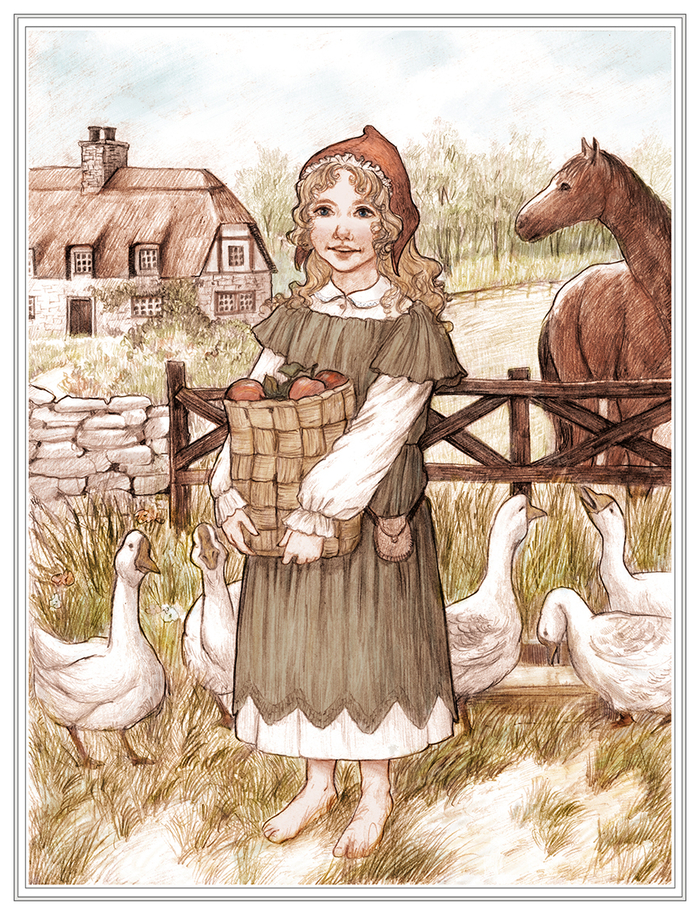 Иллюстрация из серии "Красная шапочка"