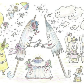 Свадьба зонтиков