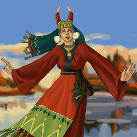 Дизайн персонажа Травница