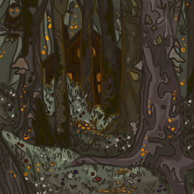 Дом в лесной чаще