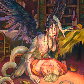 Хоррор иллюстрация к славянской энциклопедии 