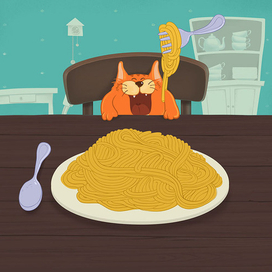 А на обед опять макароны? Ну ладно...