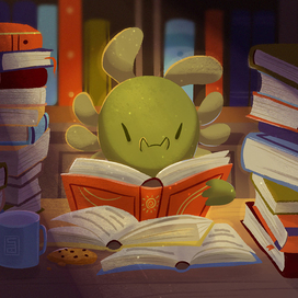 В библиотеке