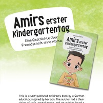 Иллюстрация и верстка для проекта про мальчика Амира