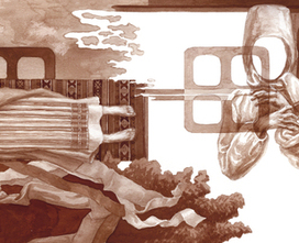 Шмуцтитул к пьессе И.Франка "Украденное счастье"