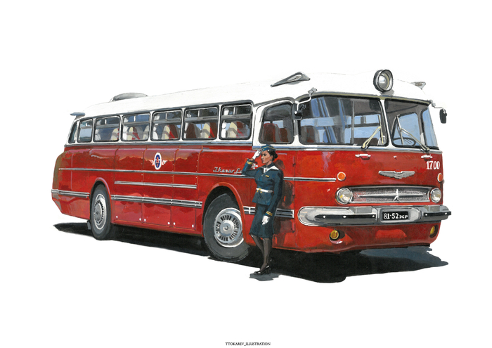 Сигара (Ikarus-55 Lux). Серия "лайнеры страны Советов"