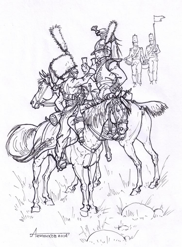 Испания. Встреча на нейтральной территории перед битвой.