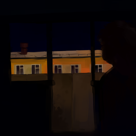 Утро на балконе