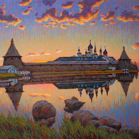 Соловецкий монастырь. Сумерки