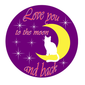 Разработка принта "Я люблю тебя до луны и обратно"