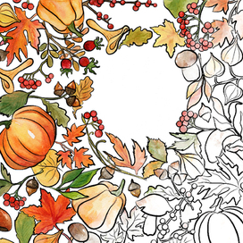 Обложка для книги осенняя