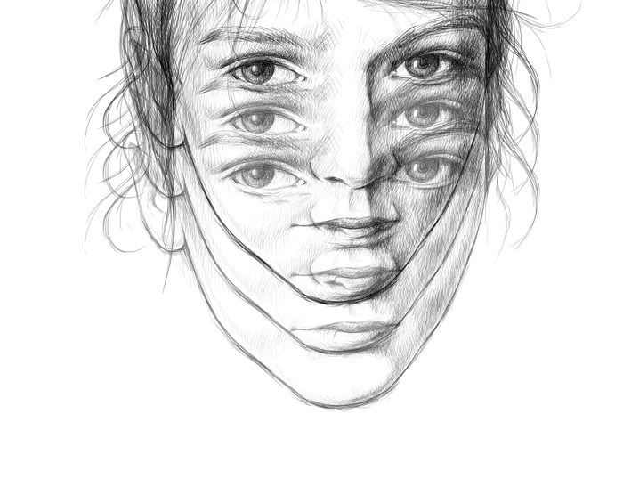 двоится? или троится?