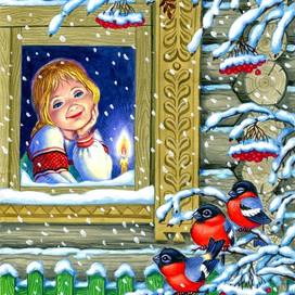 Снегири прилетели.