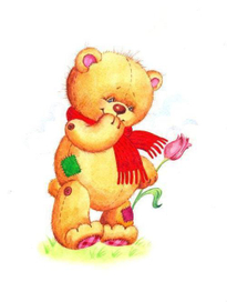 Стеснительный мишка :-)